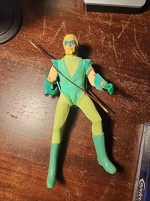 Vintage 1974 Mego Green Arrow WGSH Action Figure Lime Yellow Suit ~All Original • $115