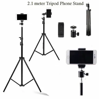 $25.99 • Buy 2 M Heigth Aluminum Selfie Tripod With 1/4 Screw For Gopro Phone Live Ring Light