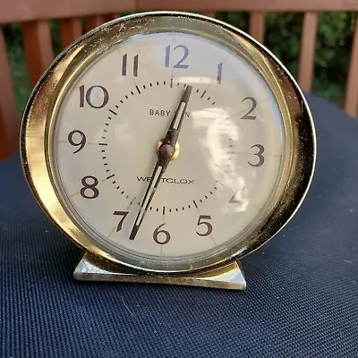Vintage Westclox Baby Ben Wind Up Alarm Clock Works • $14.99