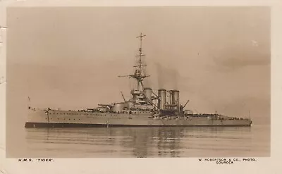 £7.50 • Buy Royal Navy RP Postcard. HMS  Tiger  Battlecruiser. Jutland. Passed Censor. 1915