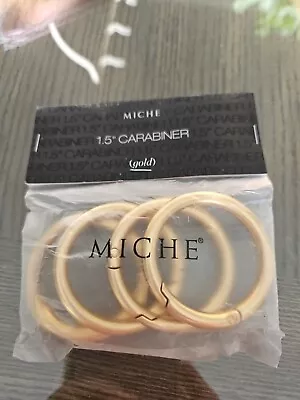 MICHE Bright Gold Carabiners 1.5  4 Pack Item 9655 NEW • $8.99