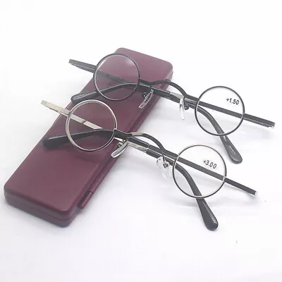 Creative Retro Mini Round Japan Reading Glasses For Reader +1.0 To +3.5 No Case • $11.99