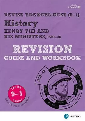 Pearson REVISE Edexcel GCSE (9-1) History Henry VIII Revision Guide And Workbook • £3.57