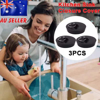 3pcs Wash Basin Bath Plug Strong Sealing 45mm Non Slip Tub Stopper Kitchen Sink • $10.59