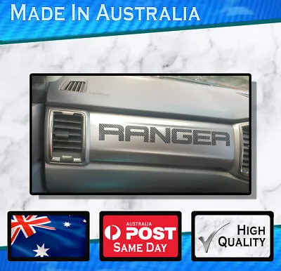 Dash Decal Fits Ford Ranger Carbon Fibre Finish 4wd Ute Sticker • $9.90