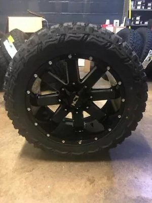 20x10 ION 141 33  MT Black Wheel And Tire Package Set 8x170 Ford Super F250 F350 • $2349