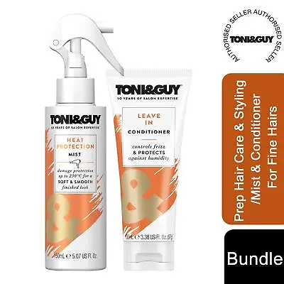 £9.99 • Buy Toni&Guy Prep Hair Care & Styling Mousse/Mist/Conditioner - For Fine Hairs