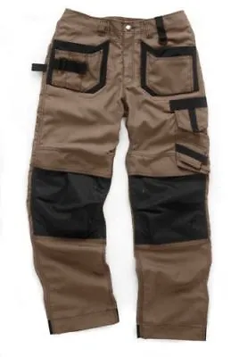 Scruffs Pro Trade Trousers Brown Work Pants Cordura • £14.95