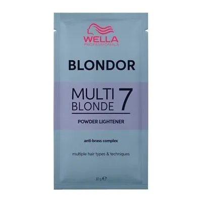 Wella Blondor Multi Blonde Dust Free Powder Bleach Sachet 30g • £3.25