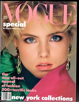 Vogue September 1984 Sophia Loren Diane Lane Brooke Shields Antonio Lopez • $87.99