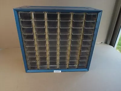 VTG 60 Drawer Akro Mils Metal Parts Storage Cabinet Organizer USA (Please Read) • $69.49