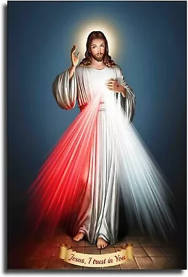 Jesus Wall Art Christ Divine Mercy Canvas Art Poster And Wall Art Picture Print • $14.90