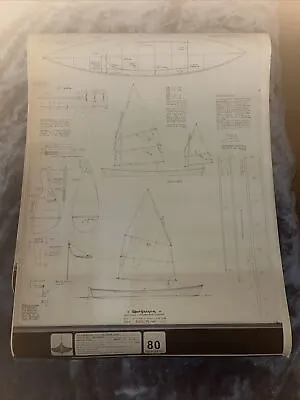 Vintage Boat Blueprints For MacGregor Canoe WoodenBoat Magazine Brooklin Maine • $58