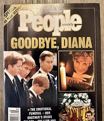 People Magazine September 22 1997 Goodbye Diana Princess Diana William & Harry • $8.88