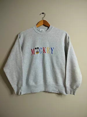 Vintage Walt Disney World Mickey Embroidered Crewneck Sweatshirt • $25