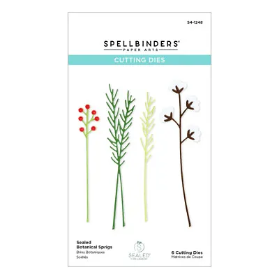 $37.95 • Buy Spellbinders Die Sealed Botanical Sprigs Etched Dies S4-1248