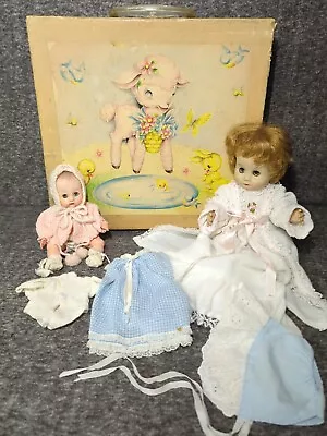 MME Alexander 12  & P&M 8  Drink N Wet Dolls W/Margaret Holbrook Childs Suitcase • $29.75