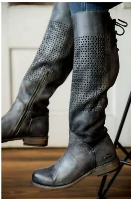 Bedstu Cambridge $335.00 Leather Boot - Women Size 6.5 Smokey Ash • £75.04