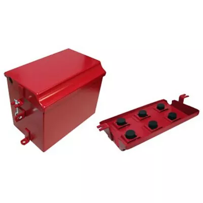 Tractor Painted Battery Box To Fit Deluxe Fits FARMALL IH Super M MD MV W6 WD • $99.99