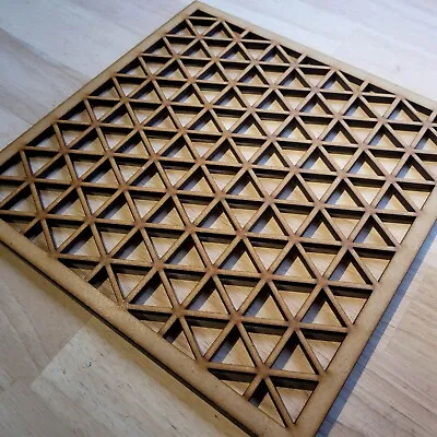Triangle Grille Decorative Screen Radiator Cabinet Square MDF Panel 2ftx 2ft 004 • £12