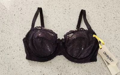 Dimity So  Pepper Dream  Black Lace Bra Size 8E Brand New With Tags • $35