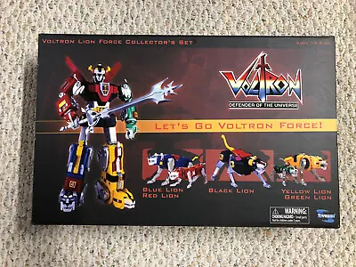 Voltron 5 Lions Lion Force Collector’s Set Let’s Go Voltron Force Toynami MIB • $250