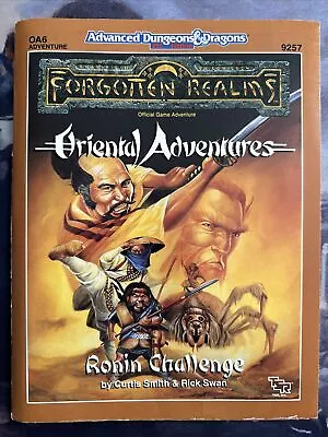 1990 TSR AD&D- Forgotten Realms- Oriental Ad Ronin Challenge- Complete- OA6 9257 • $79.95