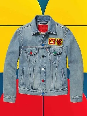 Levi's Levis Men VTG Limited Edition Lego Denim Trucker Jean Jacket 2XL XXL RARE • $199.99