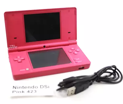 Nintendo DSi Console Handheld [Pink] + USB Charging Cable - TESTED WORKING • $107.96