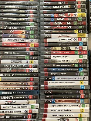 Playstation 3 PS3 Games $10 Or Less Create Your Own Bundle DD List Capped Post • $10