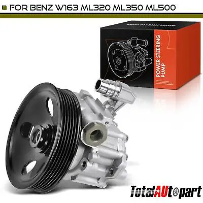 Power Steering Pump With Pulley For Mercedes-Benz W163 ML320 ML500 ML430 ML350 • $73.99