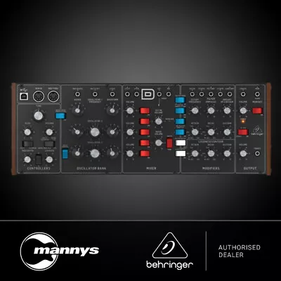 Behringer Model D Authentic Analog Desktop Synthesiser (Eurorack Format) • $499