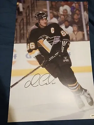 Autographed 11x17 MARIO LEMIEUX #66  With Pittsburg Penguins With C.O.A - Great • $49.06