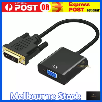 $6.99 • Buy DVI To VGA Adapter 1080P Active Dvi-D To Vga Adapter Converter Male To Female 