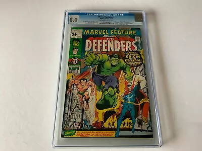 Marvel Feature 1 Cgc 8.0 Origin 1st App Defenders Neal Adams Marvel Comics 1971 • $559.99