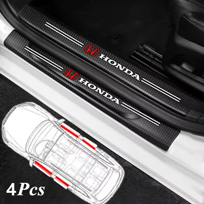 4pcs Car Door Side Step Sill Strip Anti Scratch Protector Sticker For Honda • $11.99