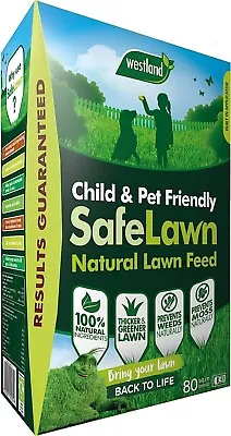 Westland Safe Lawn Natural Lawn Feed Grass Food Child And Pet Friendly- 2.8kg • £13.99
