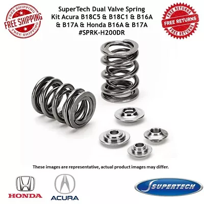 SuperTech Dual Valve Spring Kit For Acura B18C5 B18C1 B16A/17A & Honda B16A/17A • $517.53