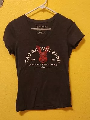 Zac Brown Band Down The Rabbit Hole Live Tour Women's Shirt Size Large • $25