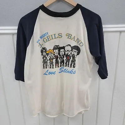 Vtg J. Geils Band  Love Stinks World Tour 1980  T-shirt | Size: Large • $120