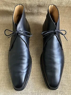 Crockett & Jones TETBURY Mens Black Leather Chukka Boots UK 10.5 E || US 11.5 • $385