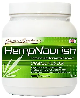 HempNourish 500g Hemp Protein Powder + Herbs Superfoods; Specialist Supplements • £13.25