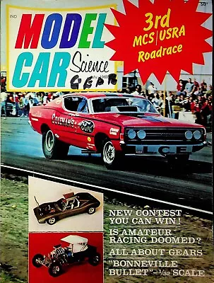 Model Car Science Magazine 3rd MCS/USRA Roadrace July 1969 060823R • $13.64