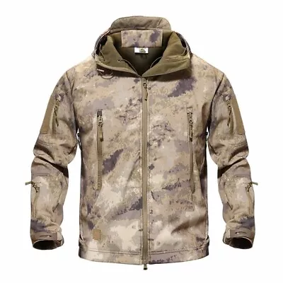 Waterproof Tactical Soft Shell Mens Jacket Coat Army Military Jacket Windbreaker • $43.16