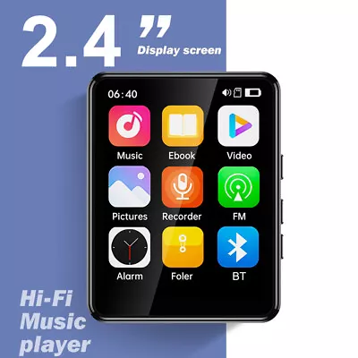 Portable Bluetooth 5.3 MP4/MP3 Lossless Music Player FM Radio Recorder Sports • $24.22