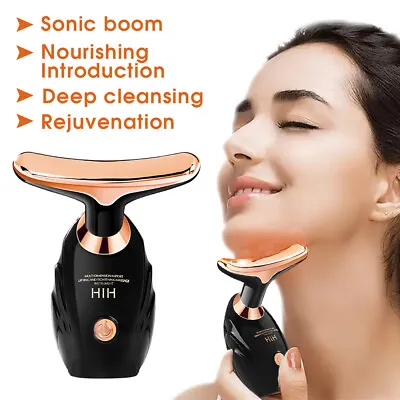 Face Massager Electric Facial Beauty Neck Face Lifting Anti Aging Care Women • £8.94