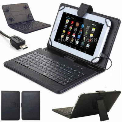 $13.69 • Buy Universal USB Keyboard Folio Leather Case Stand Cover For 7  8   Tablet USA