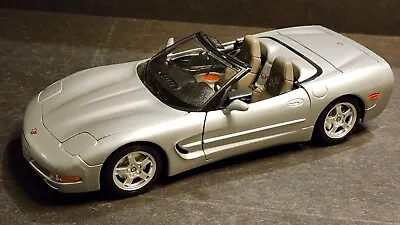 BURANGO 1997 C5 CHEVY CORVETTE Silver Convertible 1:18 Made In Italy Mint EUC • $29.99