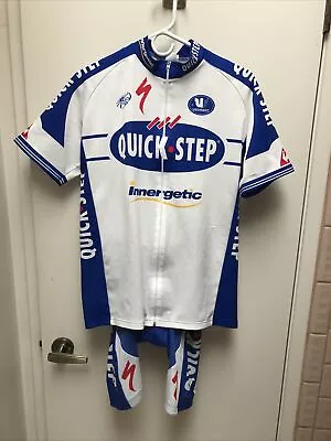 Vintage Men's Vermarc Quick Step Cycling Kit (Bib & Jersey) L & XL? • $75