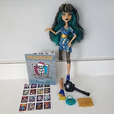 Monster High Picture Day Cleo De Nile Doll Fearbook Stickers Accessories • $39.98